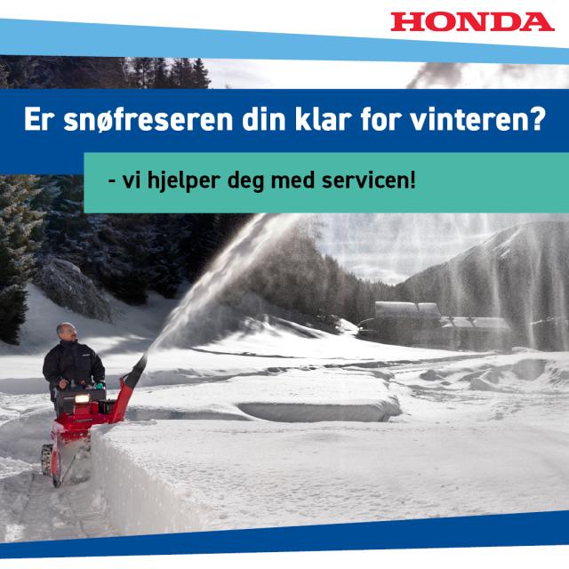 Er snøfreseren din klar for vinteren?