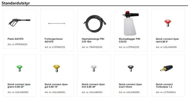 HØYTRYKKSVASKER FOMA PW-C33 1609 AO