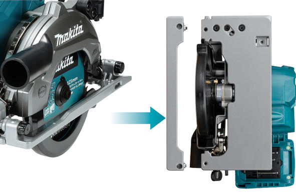 Makita HS014GZ XGT – kompakt sirkelsag for saging helt inntil vegg