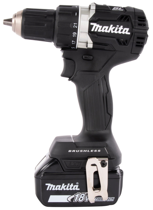 DDF484RTEB BLACK EDITION – 18V børsteløs drill med 2 x 5,0 Ah