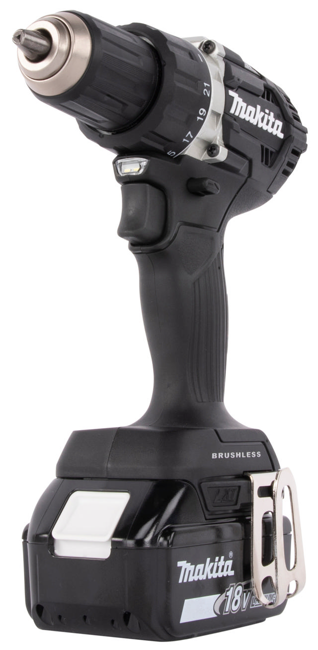 DDF484RTEB BLACK EDITION – 18V børsteløs drill med 2 x 5,0 Ah