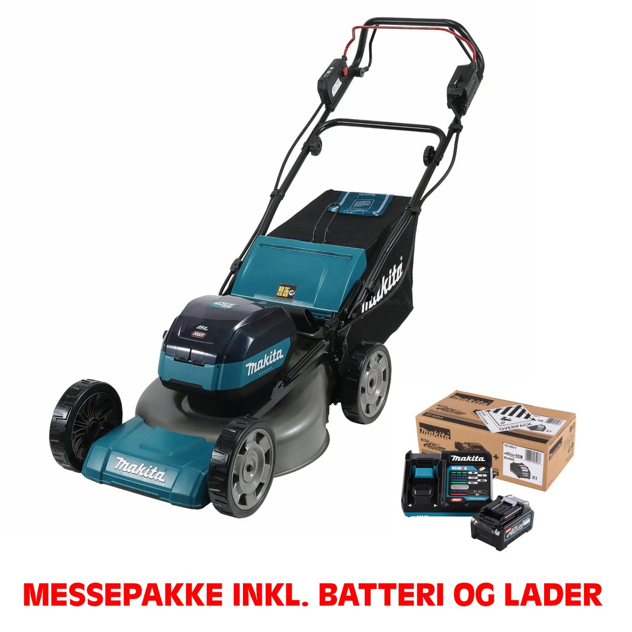 GRESSKLIPPER 40V LM001GZ01 MED BATTERI OG LADER (BEGRENSET PERIODE)