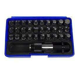 BITSBOKS 31 DELER BLÅ TECOS