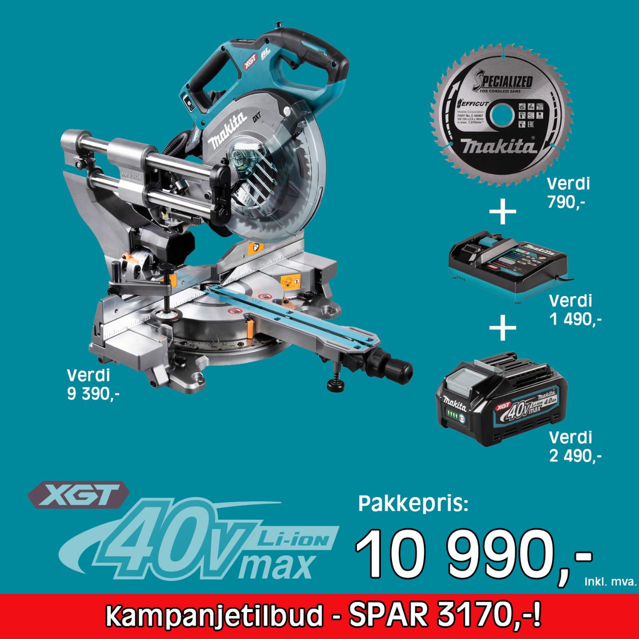 PAKKETILBUD KAPP-/GJÆRSAG 40V LS002