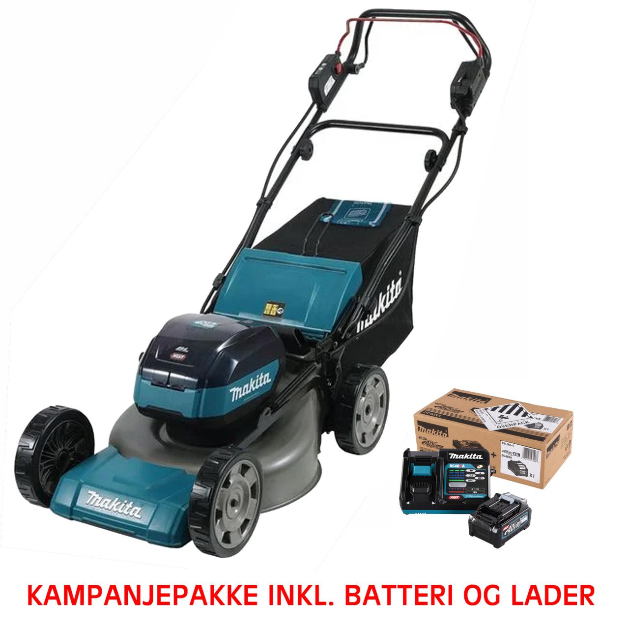GRESSKLIPPER 40V LM001GZ01 MED BATTERI OG LADER (BEGRENSET PERIODE)