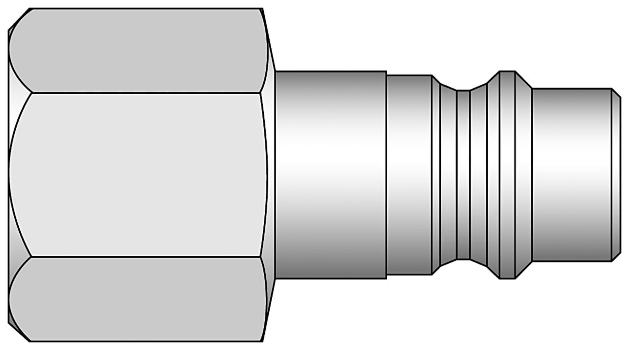 NIPPEL 1/4 SLANGETILKOBLING