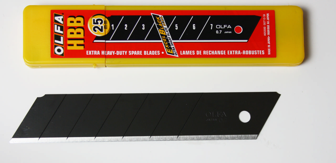 KNIVBLAD 25MM HBB-5B SORT A5