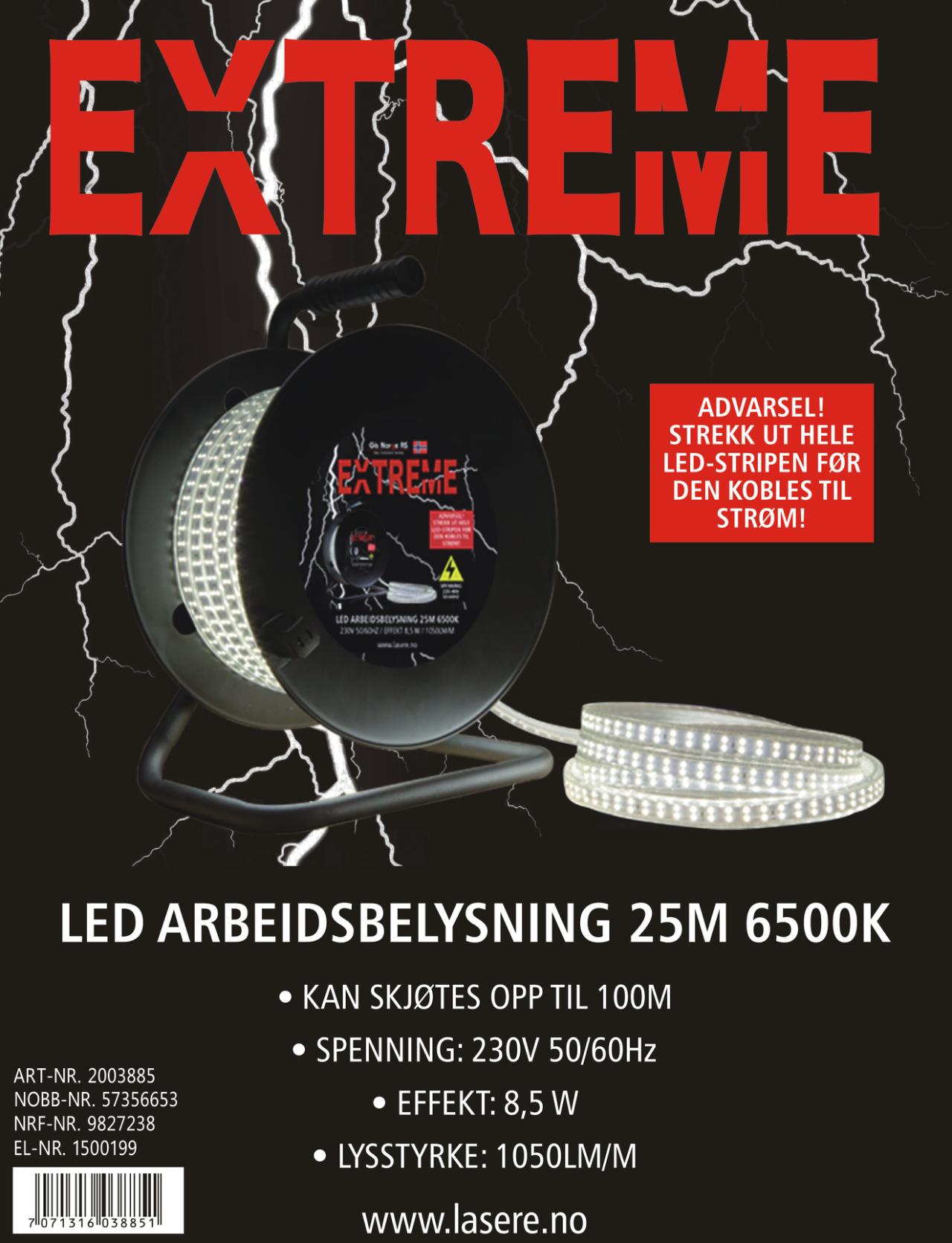 KABELTROMMEL LED 25M