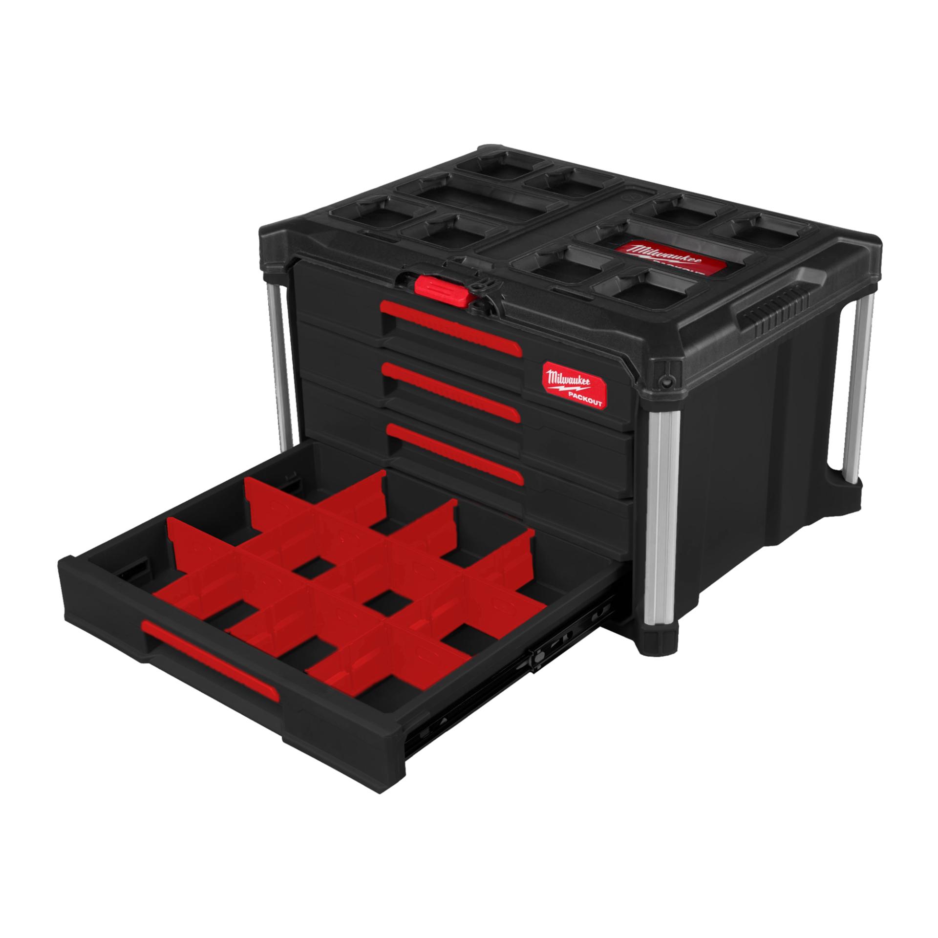 Milwaukee KOFFERT MED 4 SKUFFER PACKOUT