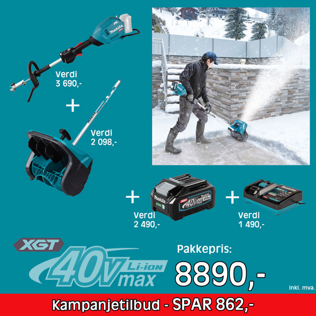 PAKKETILBUD UX01 & SN400MP INKL BATTERI OG LADER