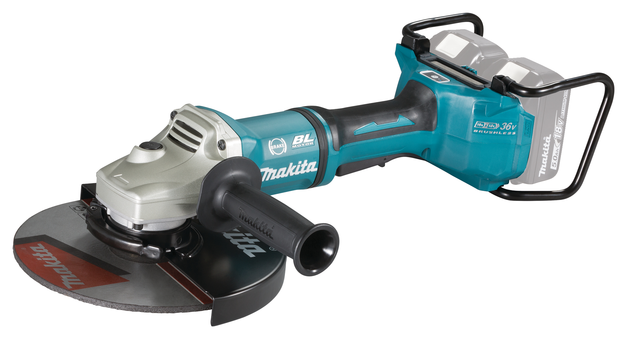 Makita VINKELSLIPER 2X18V 230MM DGA90